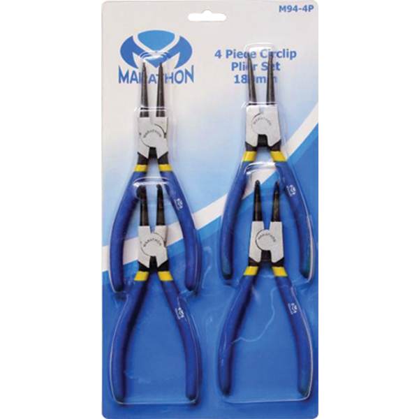 4Pc Circlip Plier Set 180mm