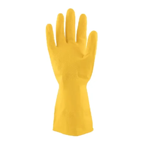 REBEL Tru Touch Yellow Rubber Household Gloves - Large - Image 2