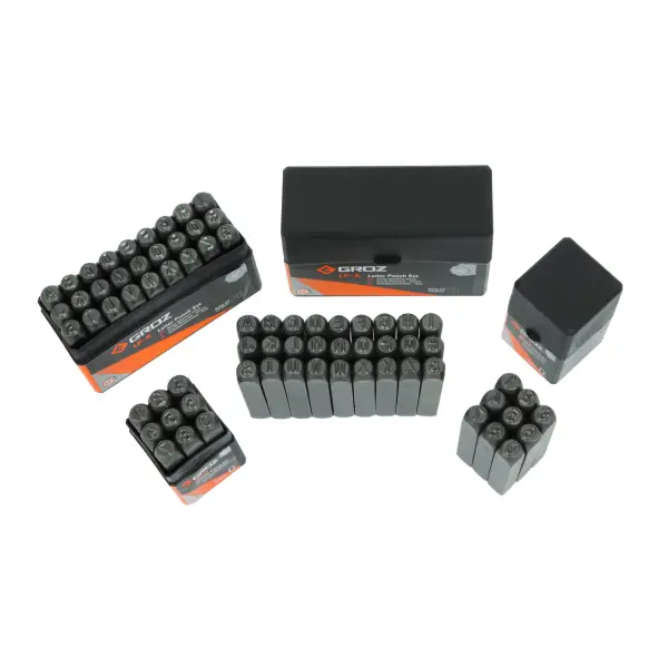 GROZ PUNCH LETTER SET 10MM LP/10